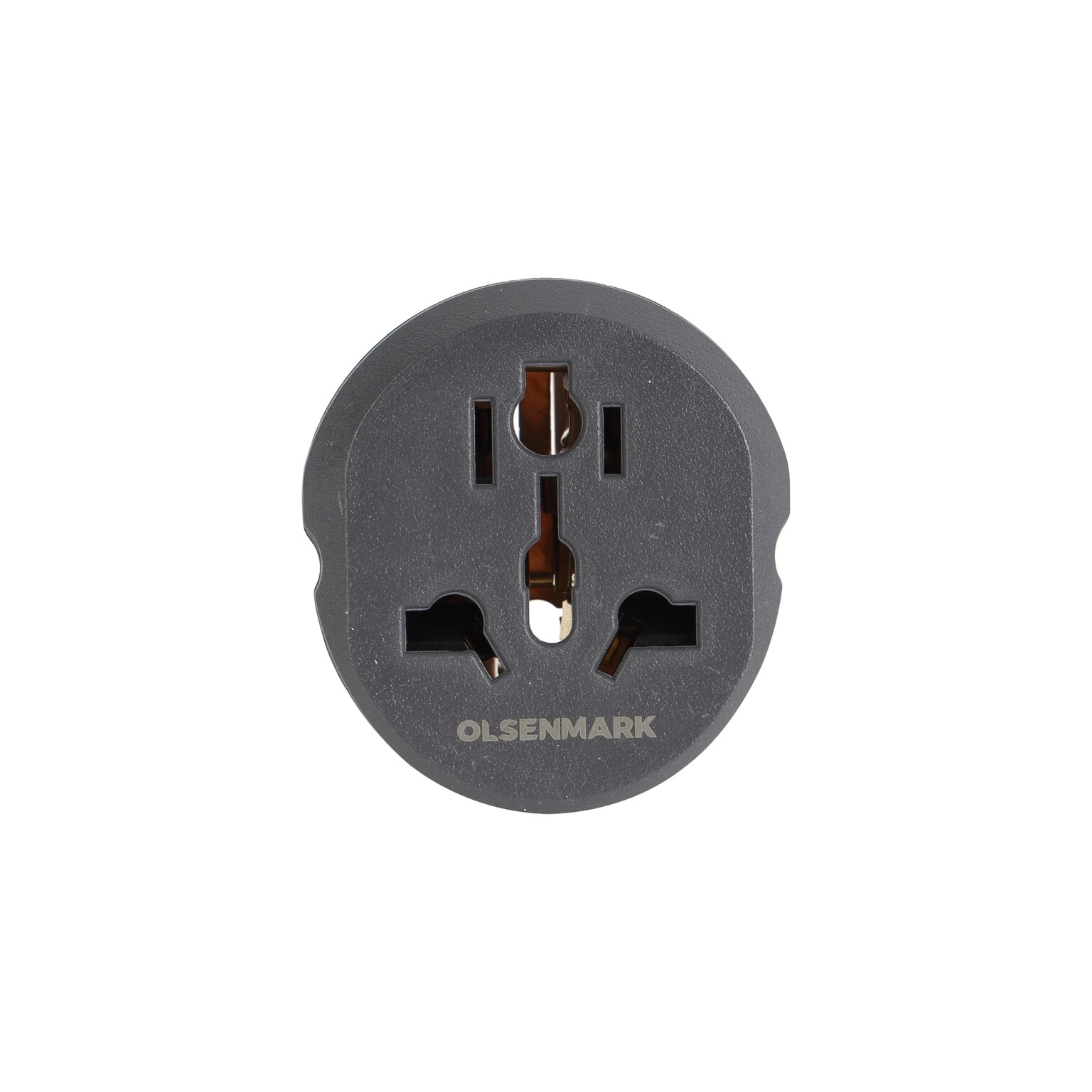 Olsenmark Middle East L.L.C 3-Way Universal Adaptor - 2 round pins