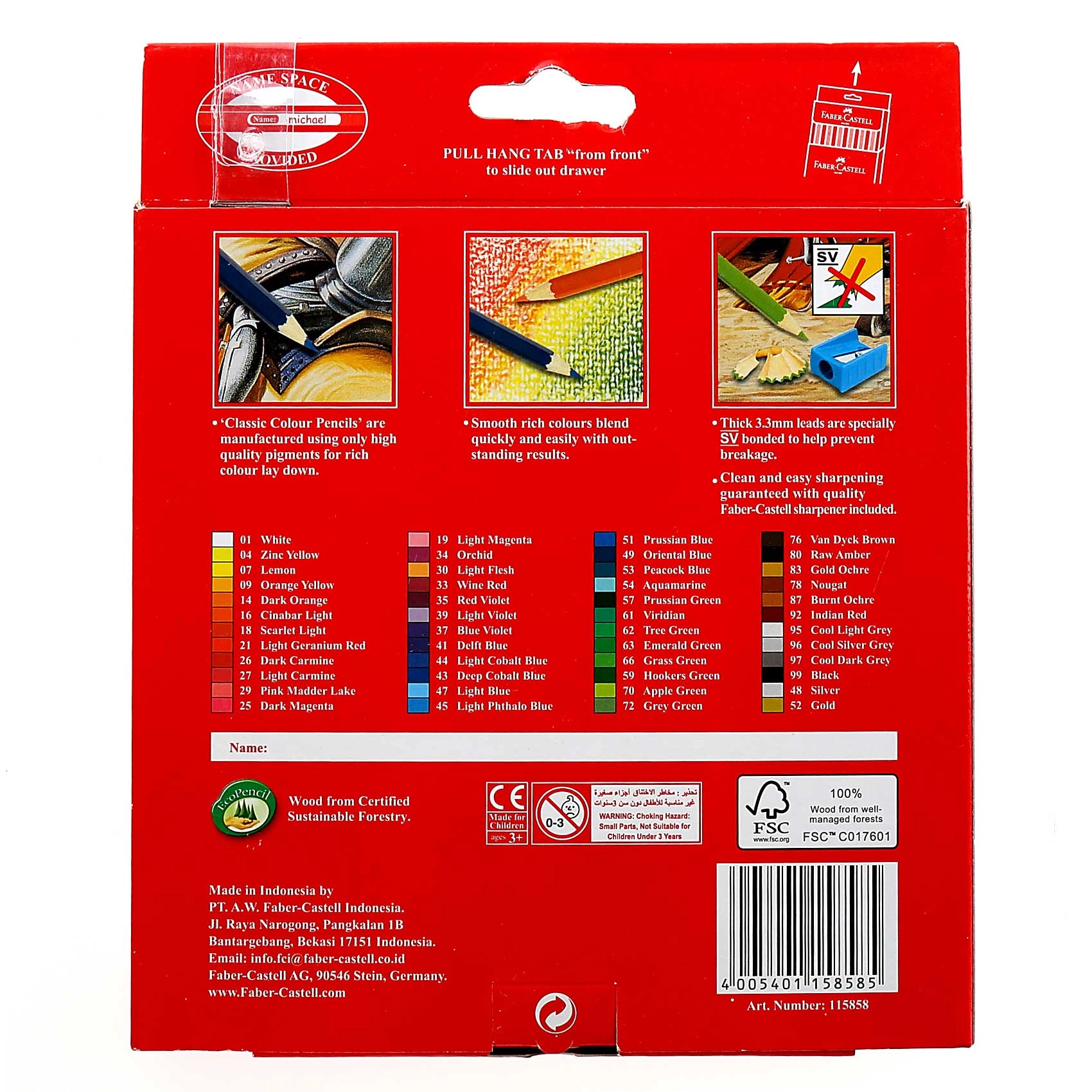 Classic Colour Pencils - 48pcs