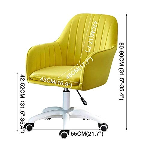 Velvet Task Chair - Adjustable Swivel Rolling Purple