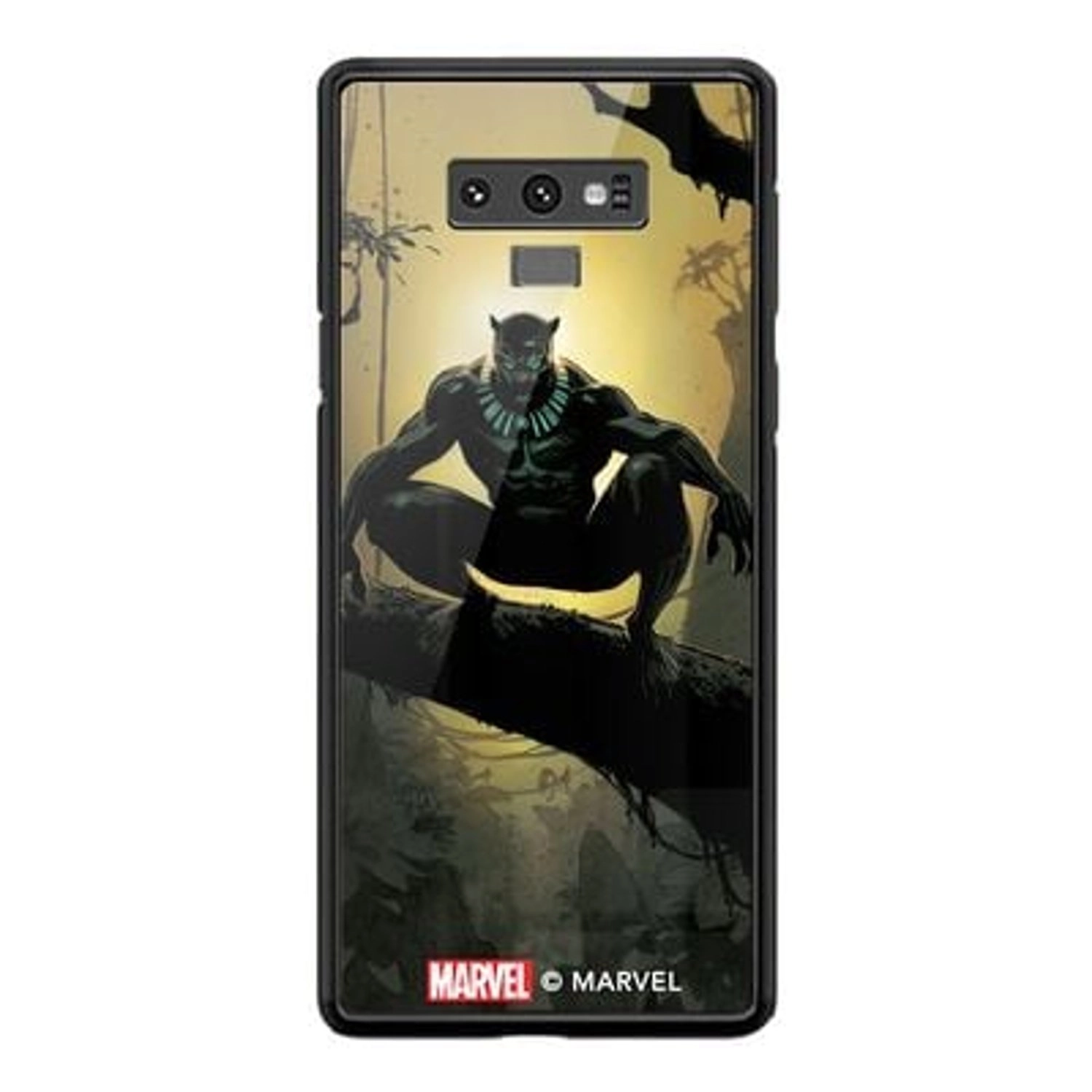 Wackylicious The King Of Wakanda Back Case for Galaxy Note 9 - TPU Bumper Case + Tempered Glass Back
