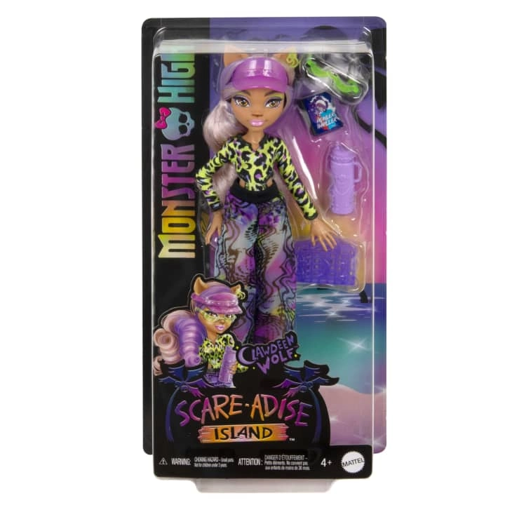 Clawdeen Doll - Scare-adise Island Ages 4+