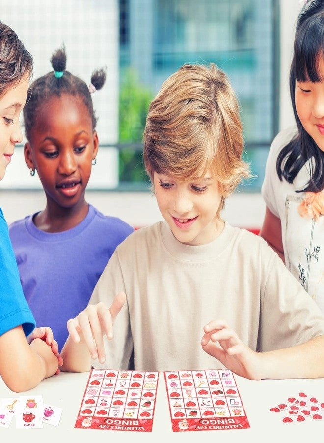 Valentines Day Bingo Game Card - 32 Players Kids/Adults