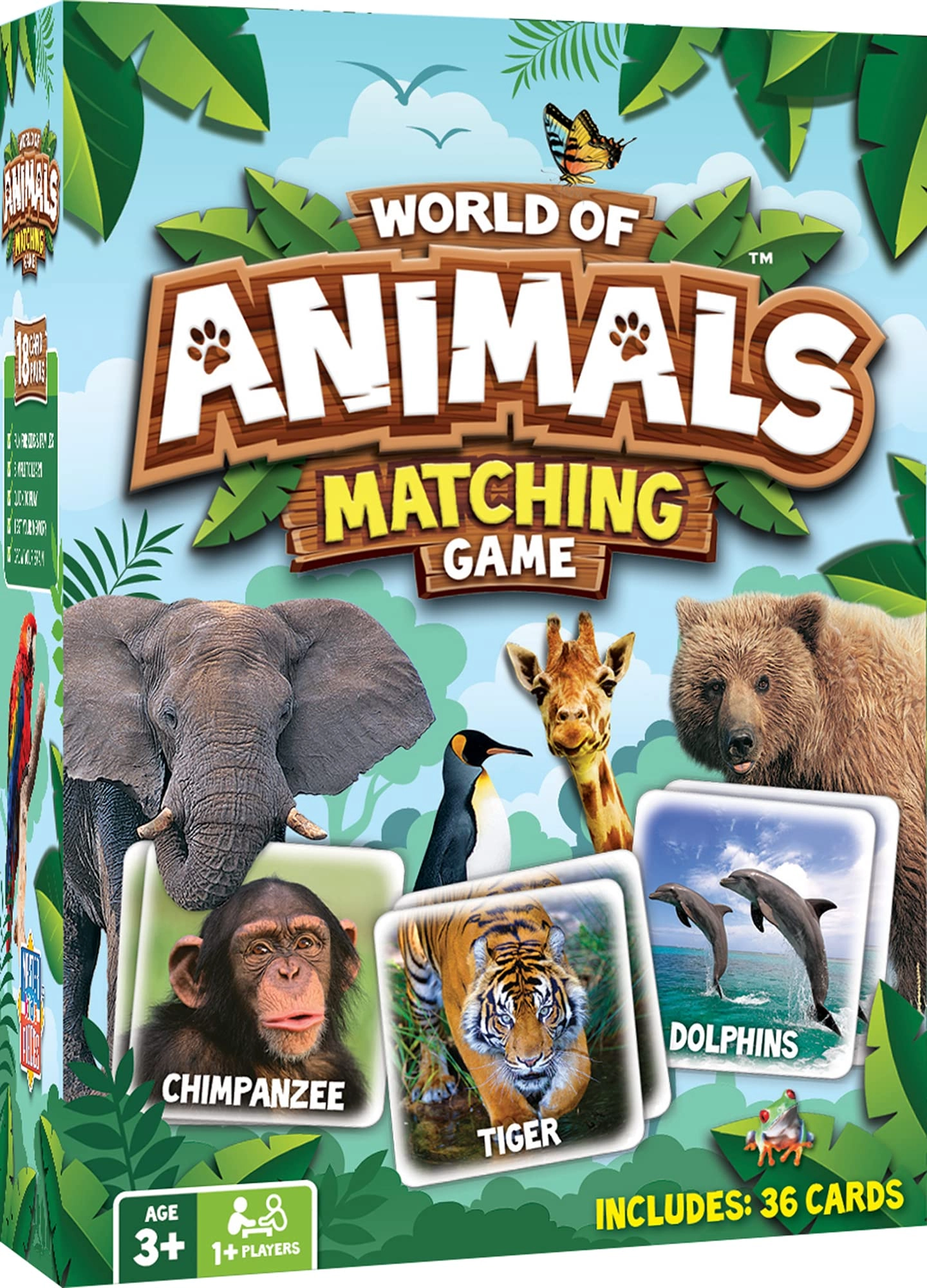 Masterpieces Puzzle Company World of Animals Matching Game - 3+