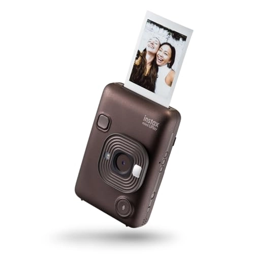 INSTAX Mini LiPlay - Hybrid Instant Camera + INSTAX Mini Twin Film Pack - 20 Sheets + 32GB microSD Card + USB Charging Cable + Hand Strap + Camera and Lens Cleaning Cloth - Grey