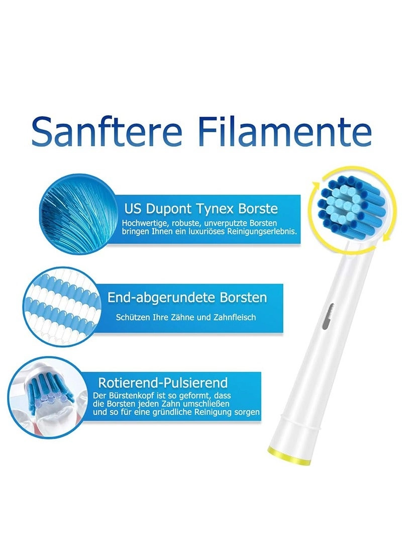 Replacement Toothbrush Heads - 16 Pack White Sensitive