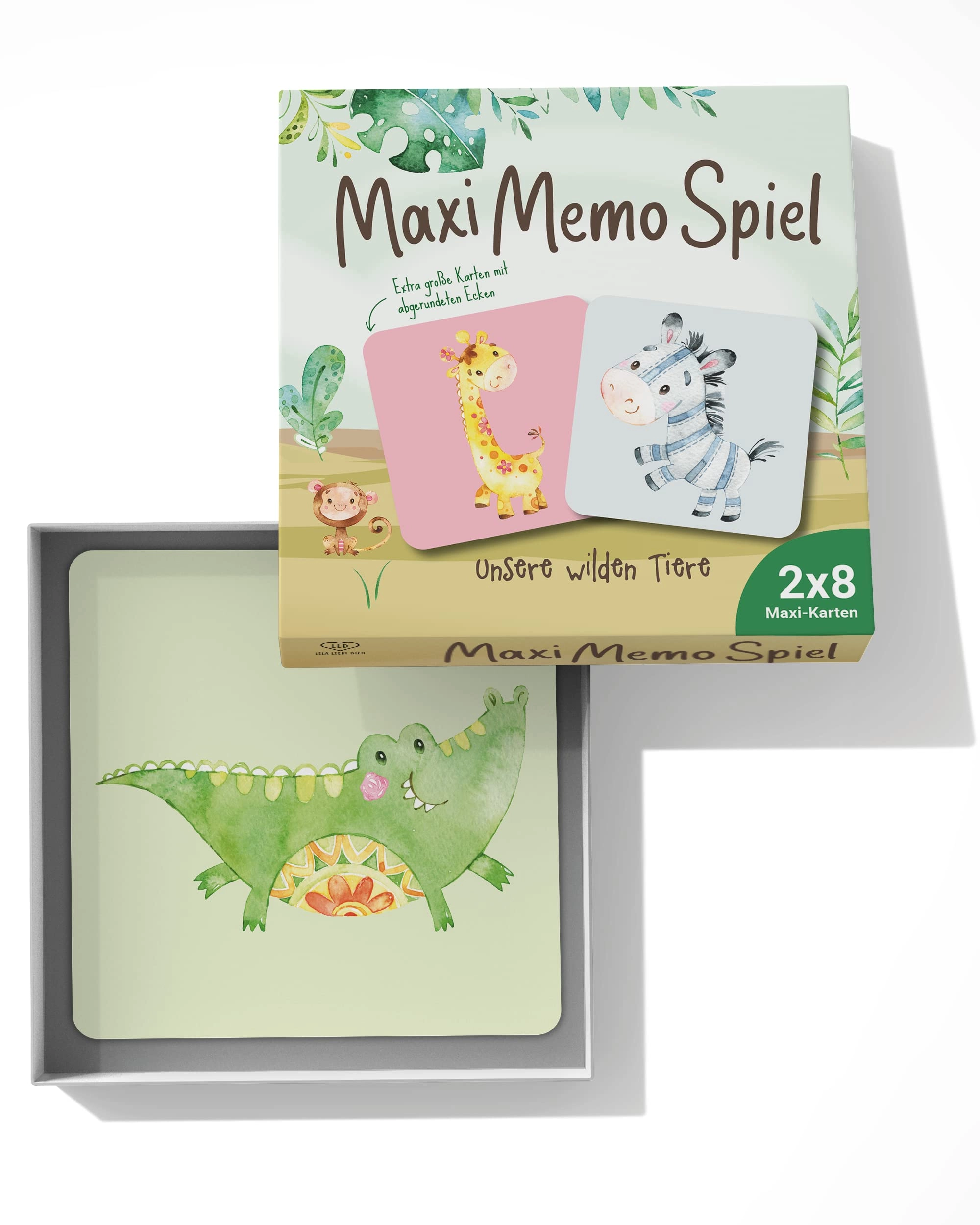 lila liebt dich Maxi Memo Game Our Wild Animals - 2 Years 1 pieces