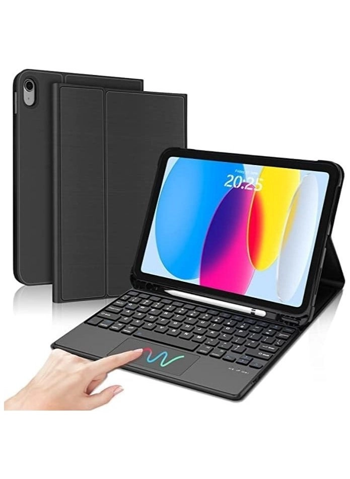Gravity Keyboard Case with Pencil Holder for iPad 10th Generation 10.9-inch (2022)