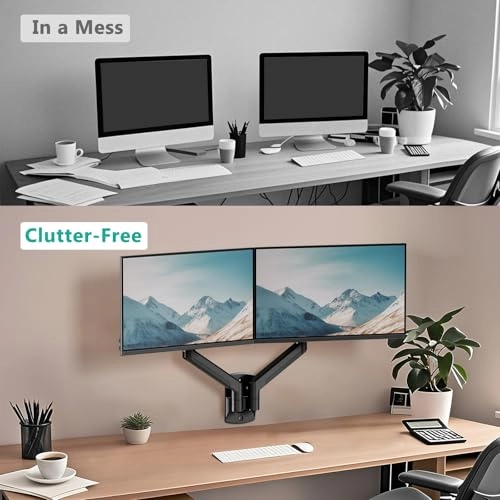 Dual Monitor Wall Mount - 2 17 to 32 inch 75x75/100x100