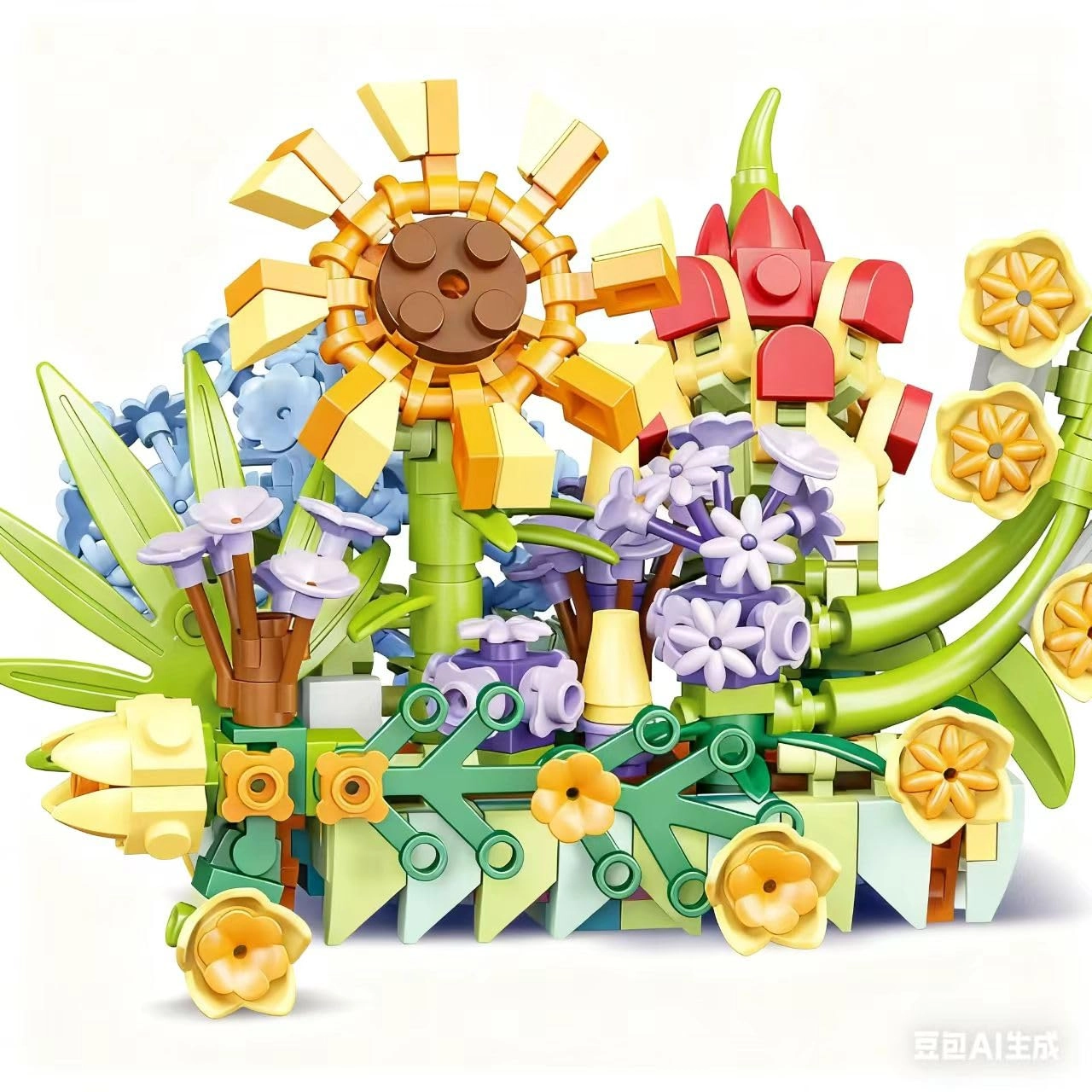 Generic Flower Building Set - 917 pcs