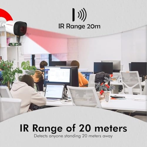 8 Channel DVR + 5 MP Outdoor Camera + 5 MP Indoor Camera + Hard Drive - 2TB + 8 Channel Power Supply + CCTV Cable Bundle + HDMI+BNC/DC Set