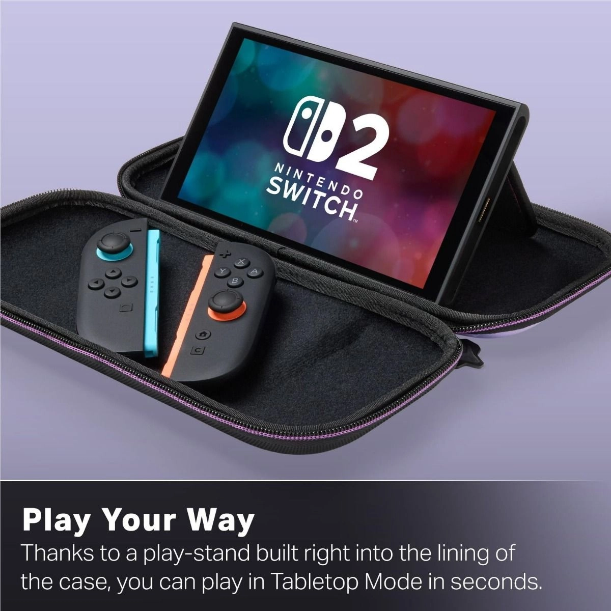 Slim Case for Nintendo Switch 2 - 10 Game Cards Play Stand