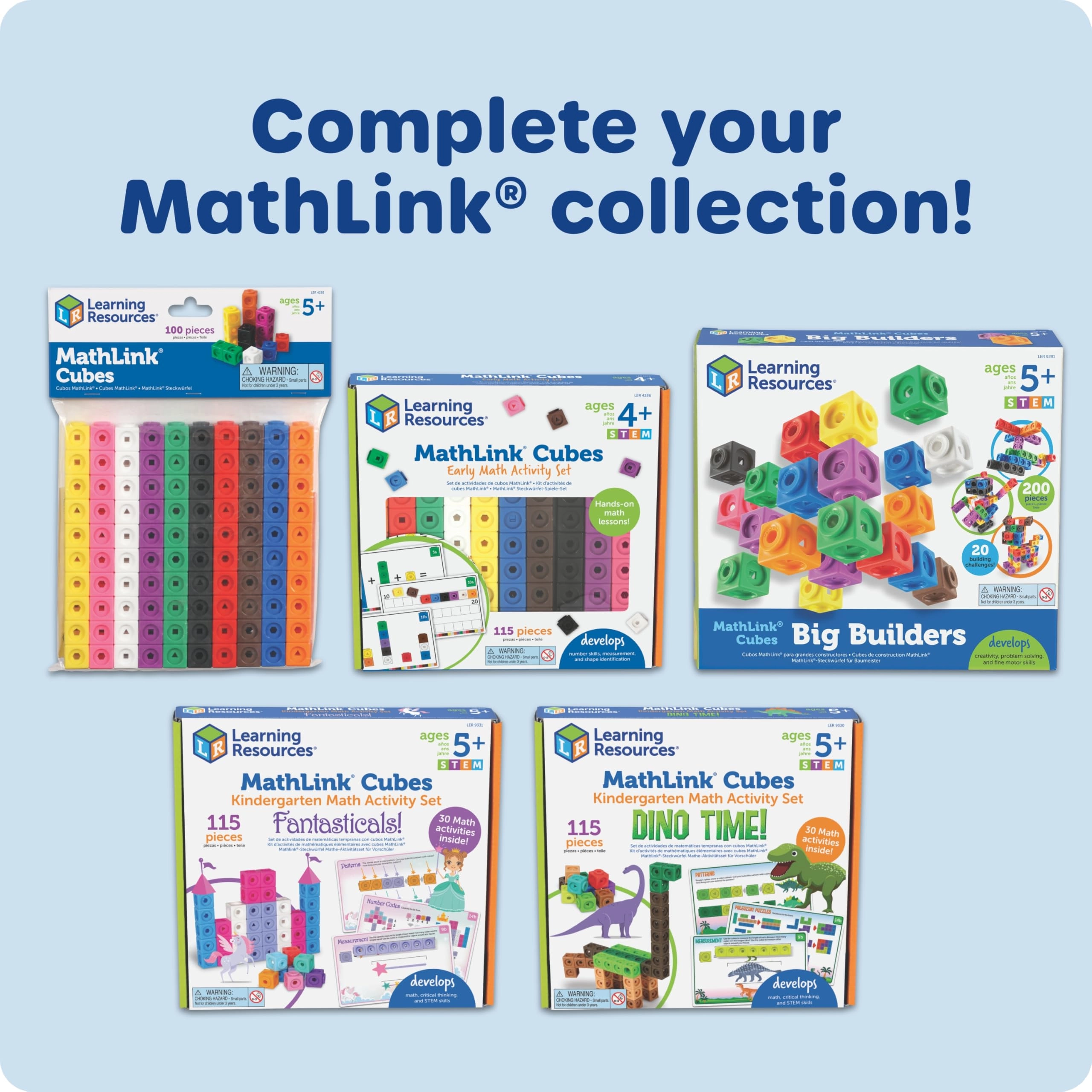 Math link Cubes Activity Set - 5+ Years 100 piece(s)