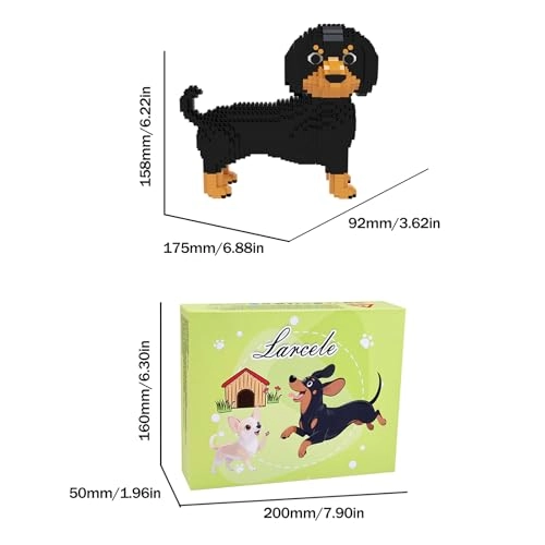Micro Dog Building Blocks - Dachshund 2 1154 pcs