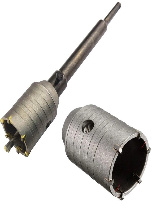 Masonry Hole Saw Cutter + Extension Shank Drill Bit + Wrench - 60mm to 300mm Brick Concrete Cement Stone