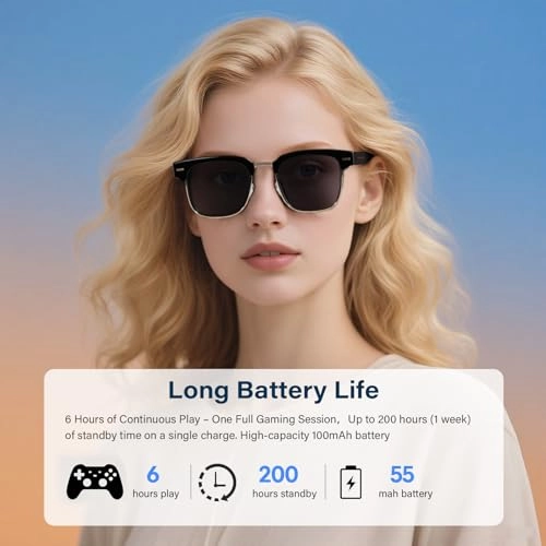 AI Smart Glasses - Translation Black frame