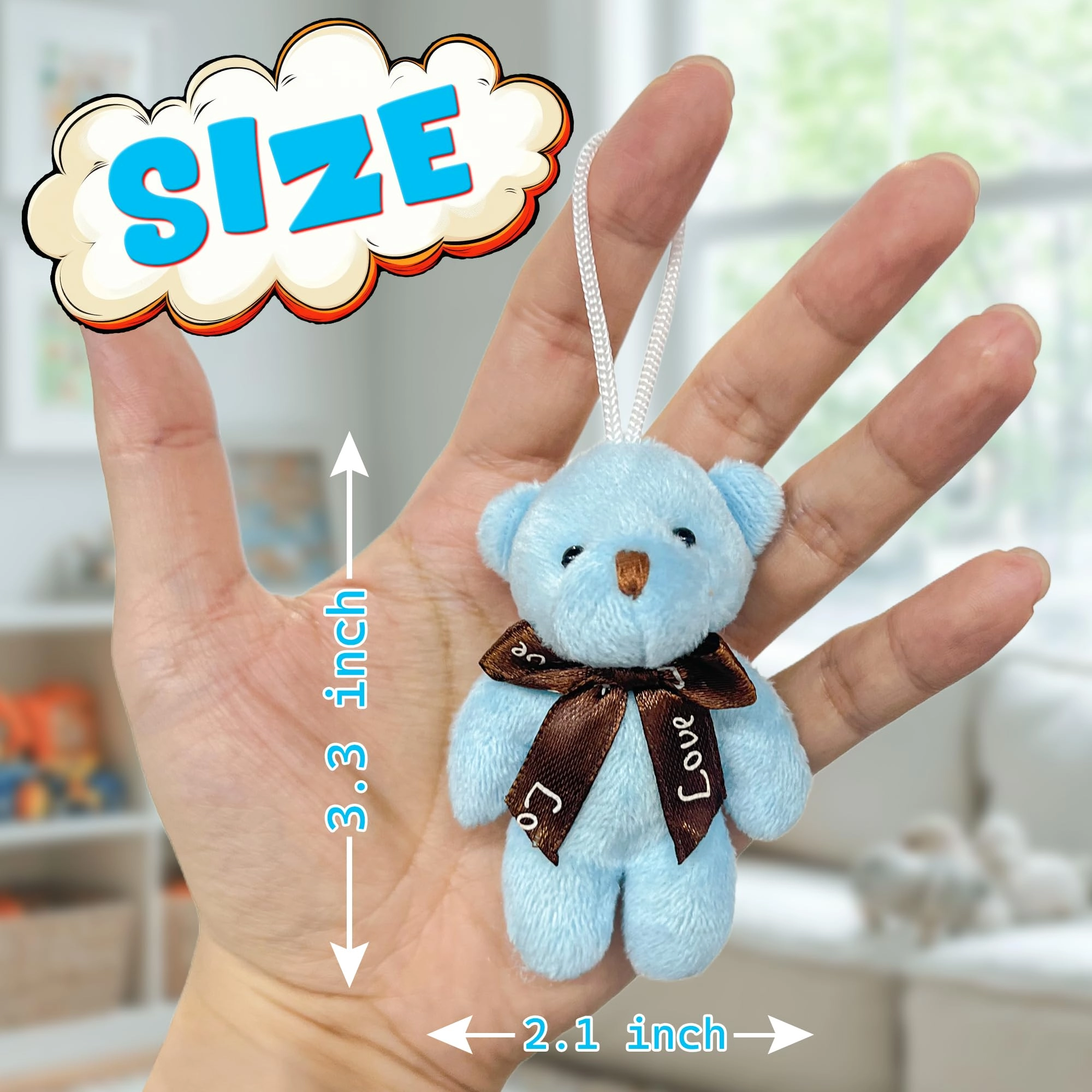 Mini Stuffed Animals - 12 Packs 2-3 inches Multicolor