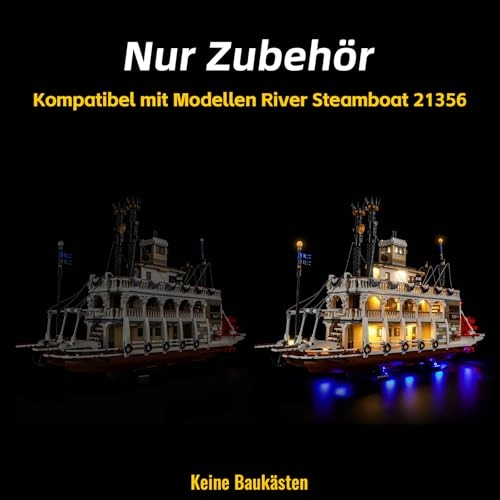 LED Light Set for LEGO River Steamboat 21356 - Copper Line