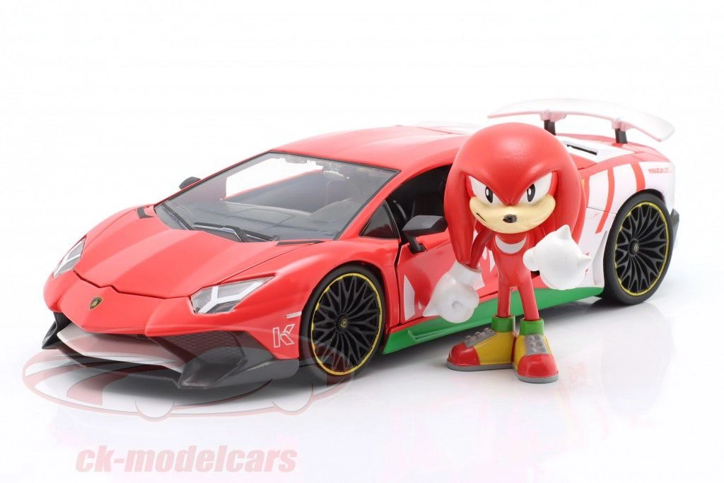 Jada Lamborghini Aventador SV with Knuckles Figure - 1:24
