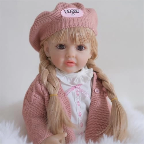 Reborn Baby Doll - 55 cm Silicone Vinyl Boy Ages 36+