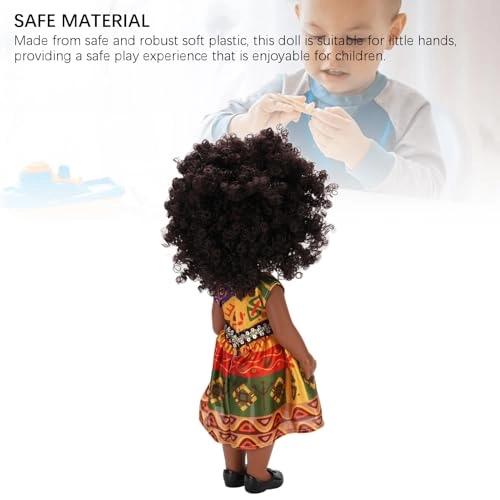 Fashion Doll - 14 Inch Afro hairstyle Changeable Clothes