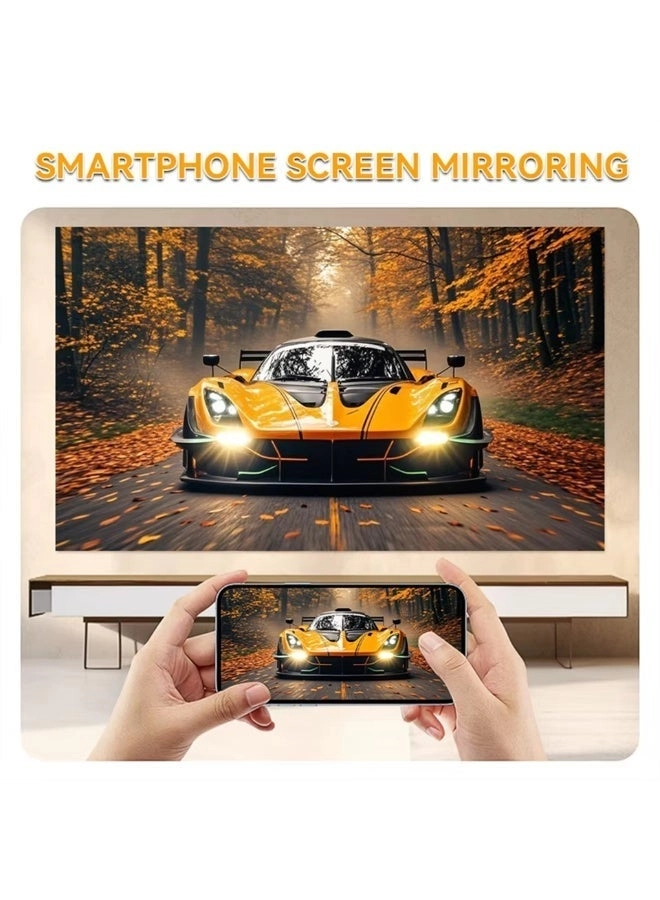 Smart Android 12 Projector Mini Projector with gaming stick 200 ANSI lumens