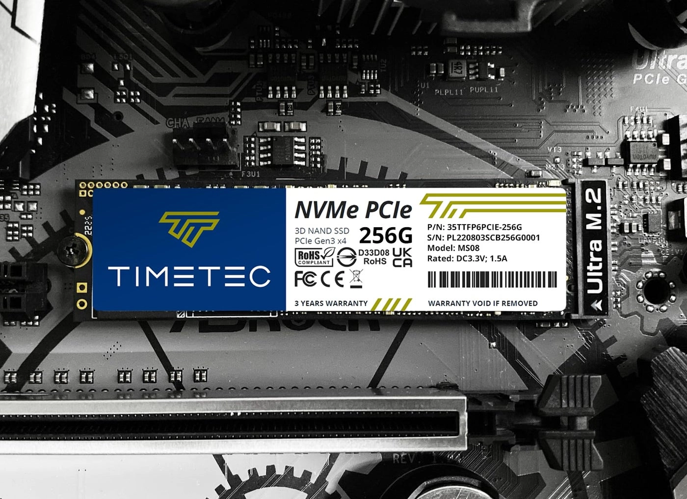 NVMe PCIe Gen3x4 - 256GB M.2 2280