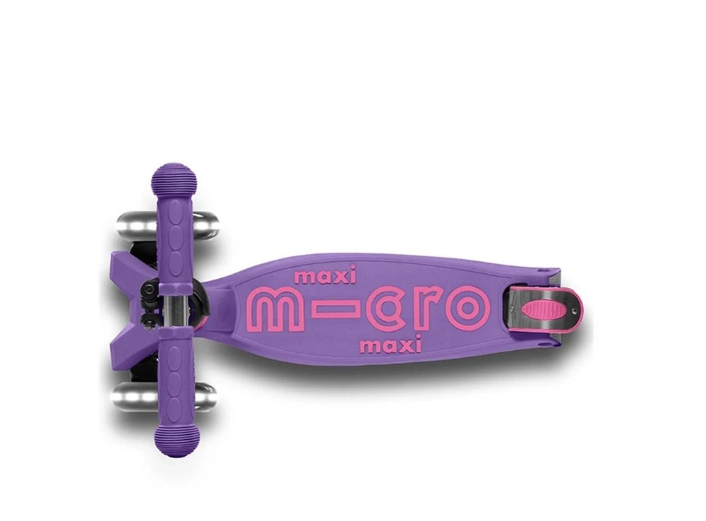 Maxi Deluxe 3-Wheel Kick Scooter – 120/80 mm LED Foldable