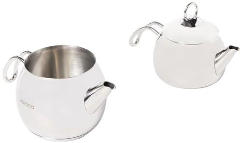 Adelya Teapot Set - Stainless Steel 1.3 lt 1.9 lt