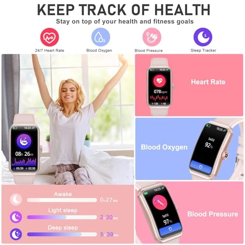 Fitness Tracker - 24/7 Heart Rate Blood Oxygen Sleep Tracker