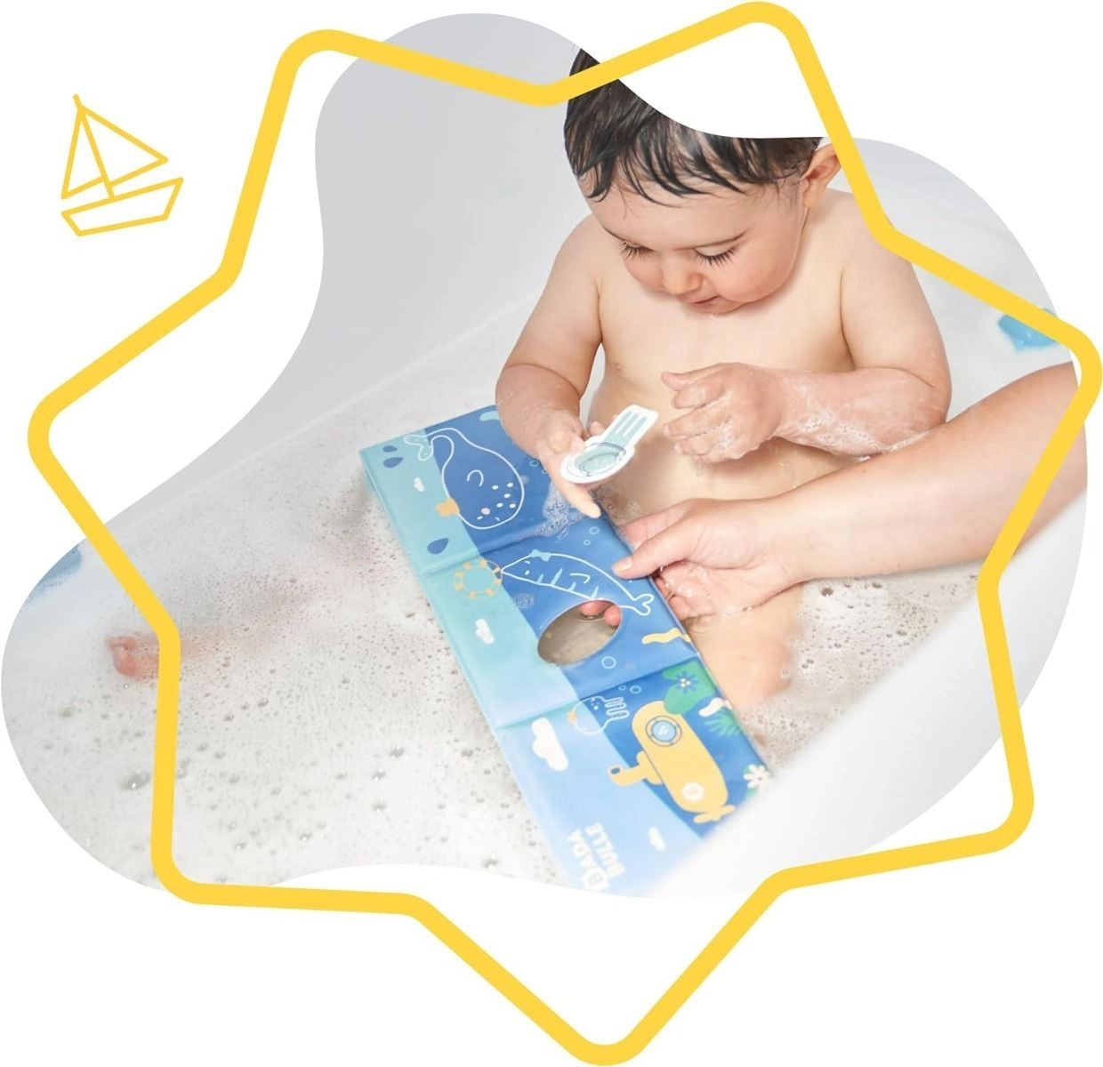 Bath Book With Doll - Octopus Light Blue 15 Months