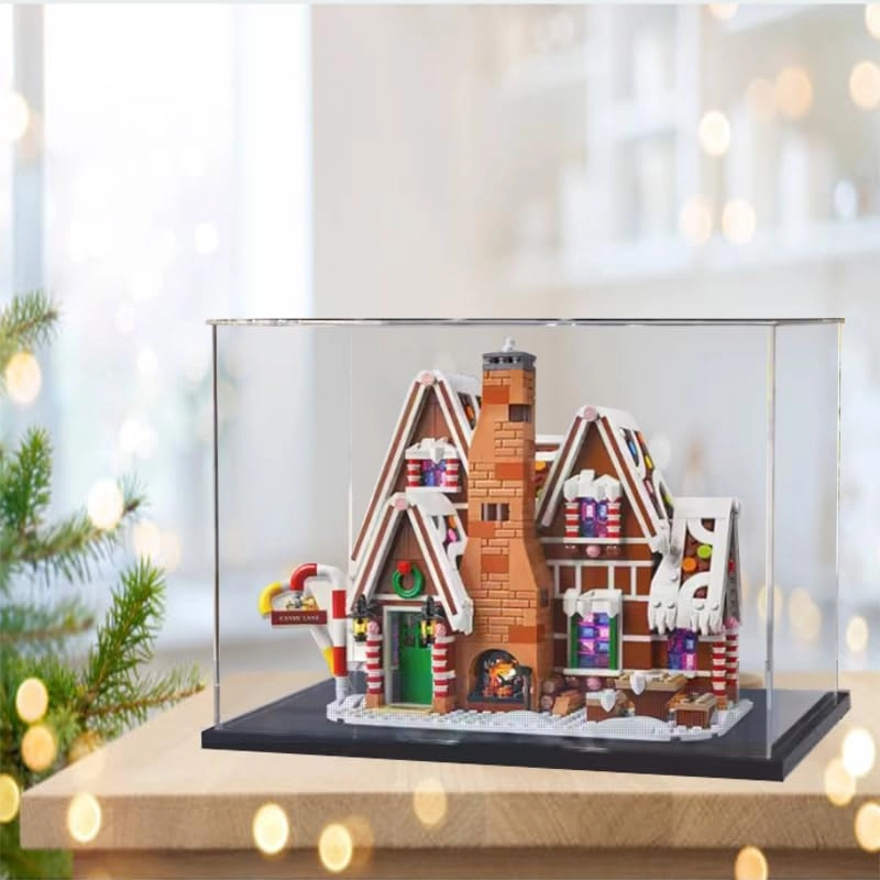 Clear Acrylic Display Case - for 10267 Black Bottom+background