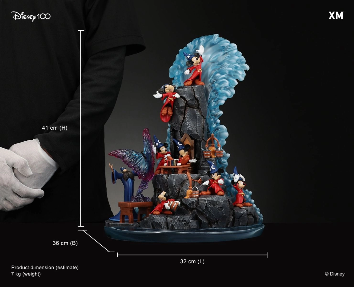 Mickey - Fantasia - Polystone and PU 3 switchout parts