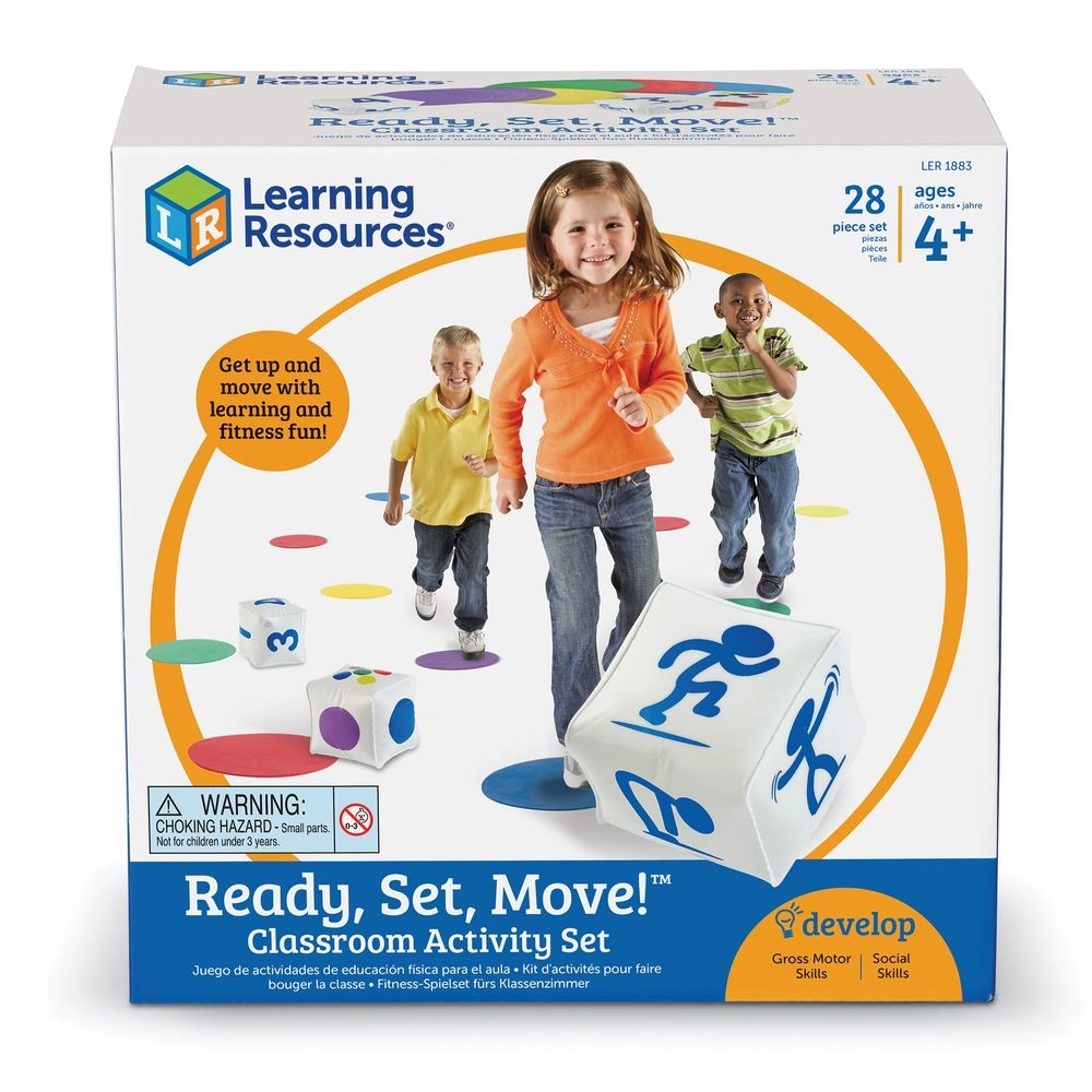 Learning Resources Ready, Set, Move Classroom Activity Set - Suitable for 4 years and above 28 Pcs