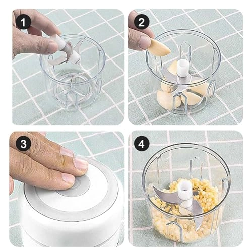 Electric Garlic Chopper - 250ML Wireless