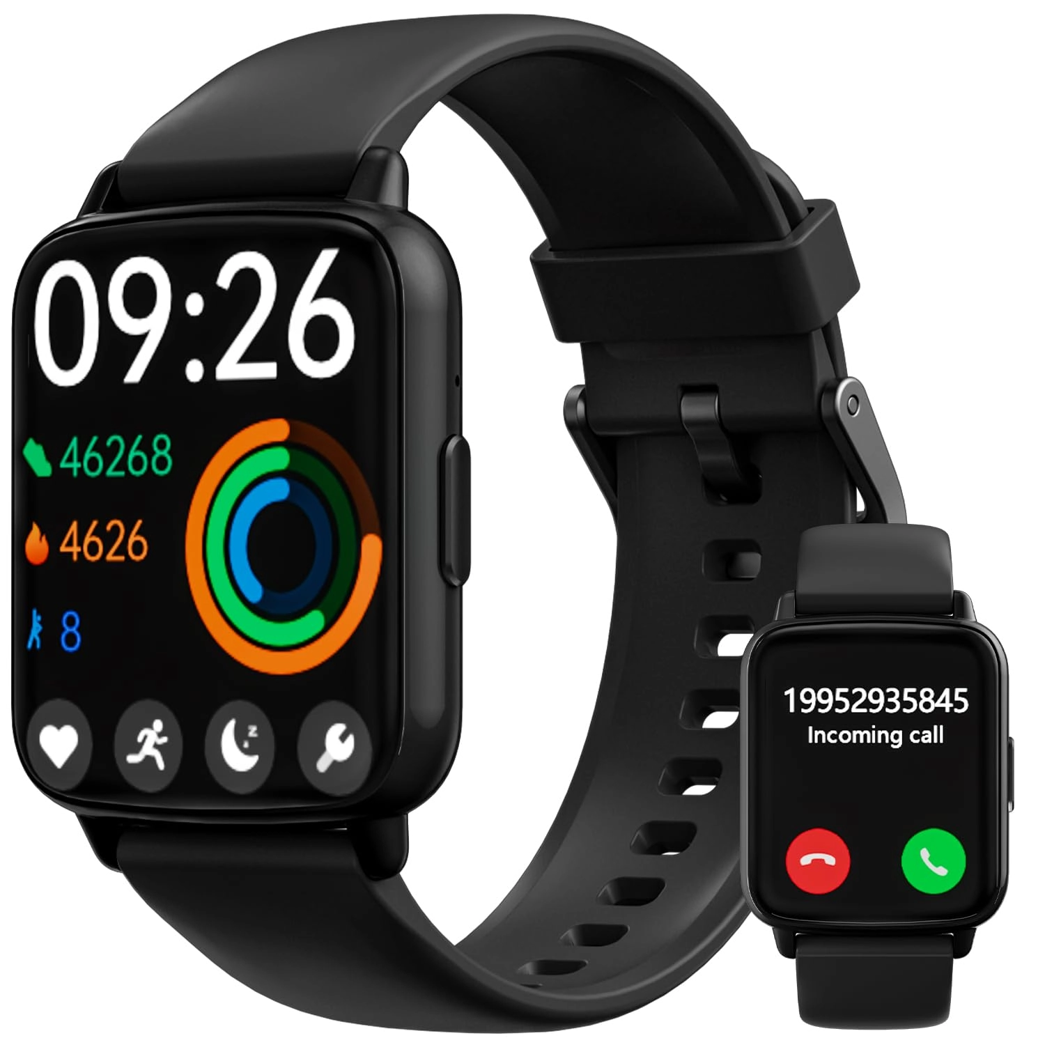 DIVElink Smart Watch - Bluetooth Call Heart Rate SpO2