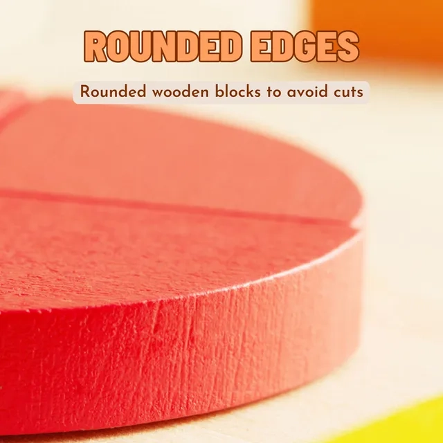 Magnetic Wooden Geometry Blocks - 3+ 250 pieces