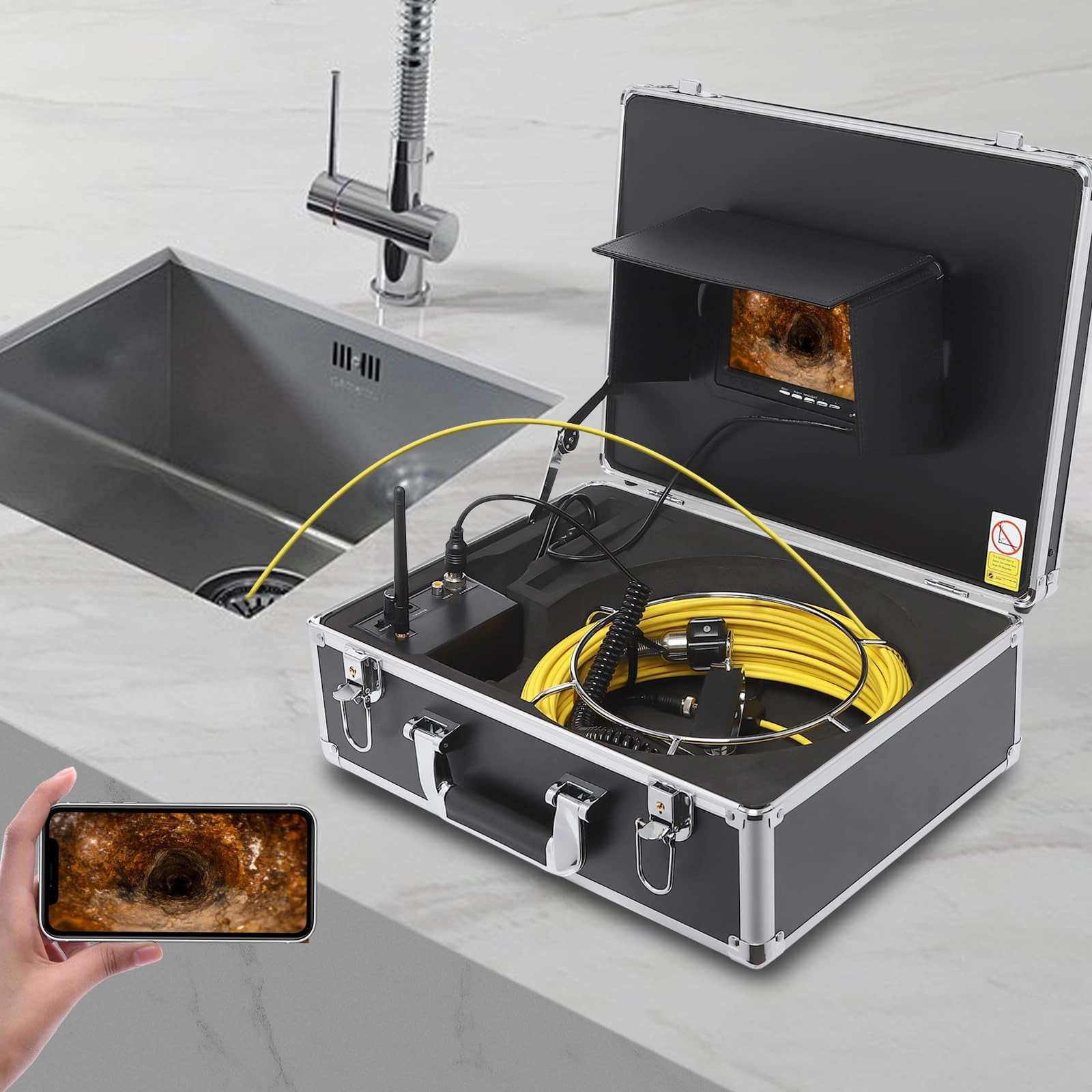 Wifi Pipe Camera - 4.9Mm 50M/30M/20M