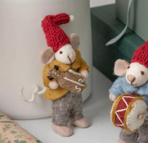 Orchestral Mouse with Violin - 12 cm