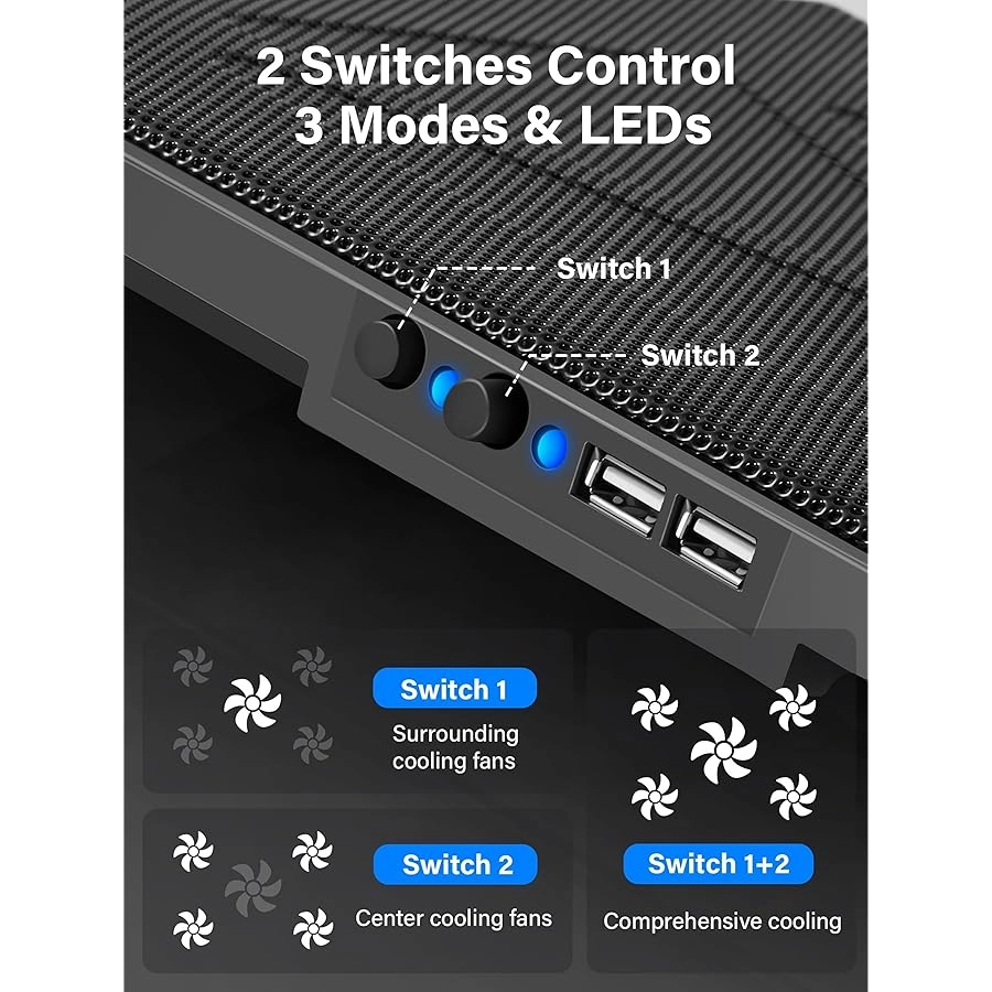 Laptop Cooling Pad - 5 12"-17"