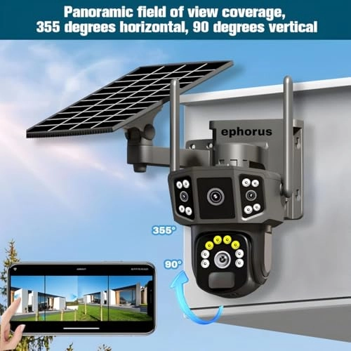 Solar 5Mp 4G Pan Tilt Zoom CCTV Camera