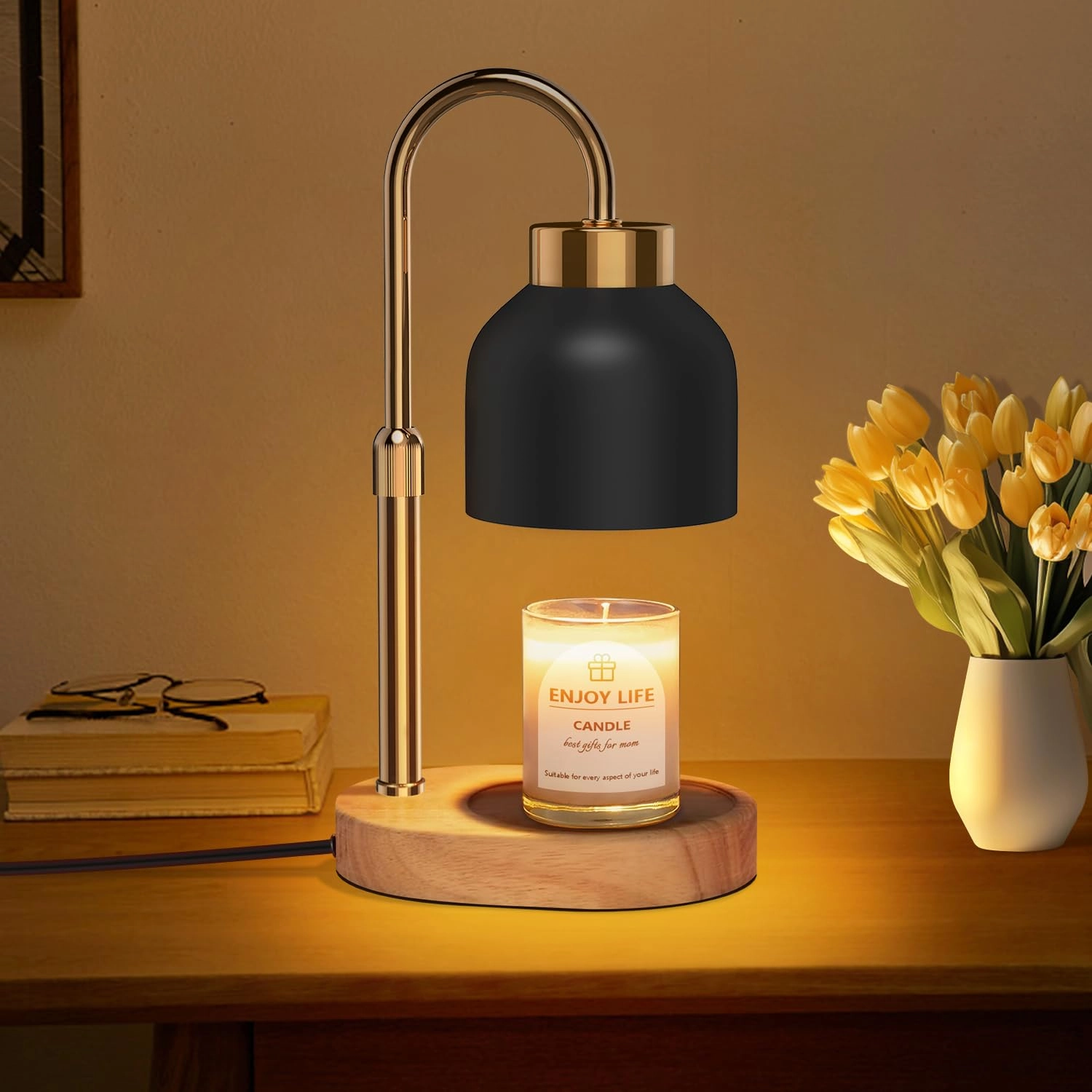 GS073 - Candle Warmer Lamp Adjustable Height 2/4/8H Timer