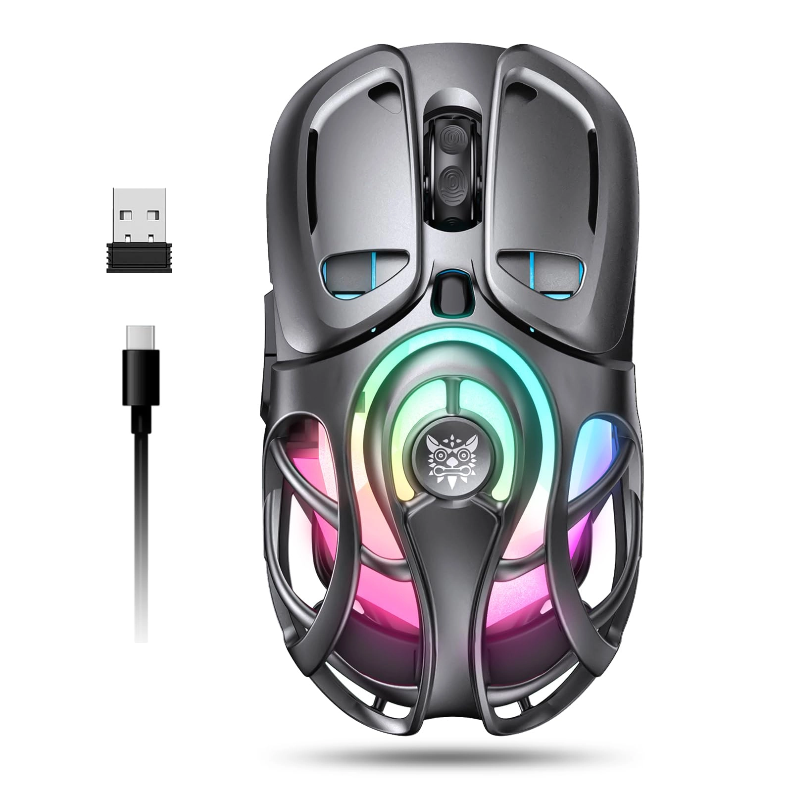 Attoe Tri-Mode Wireless Gaming Mouse - 2.4G/Bluetooth/USB-C