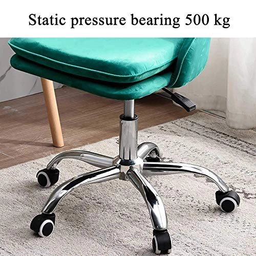 Velvet Task Chair - Adjustable Swivel Rolling Purple