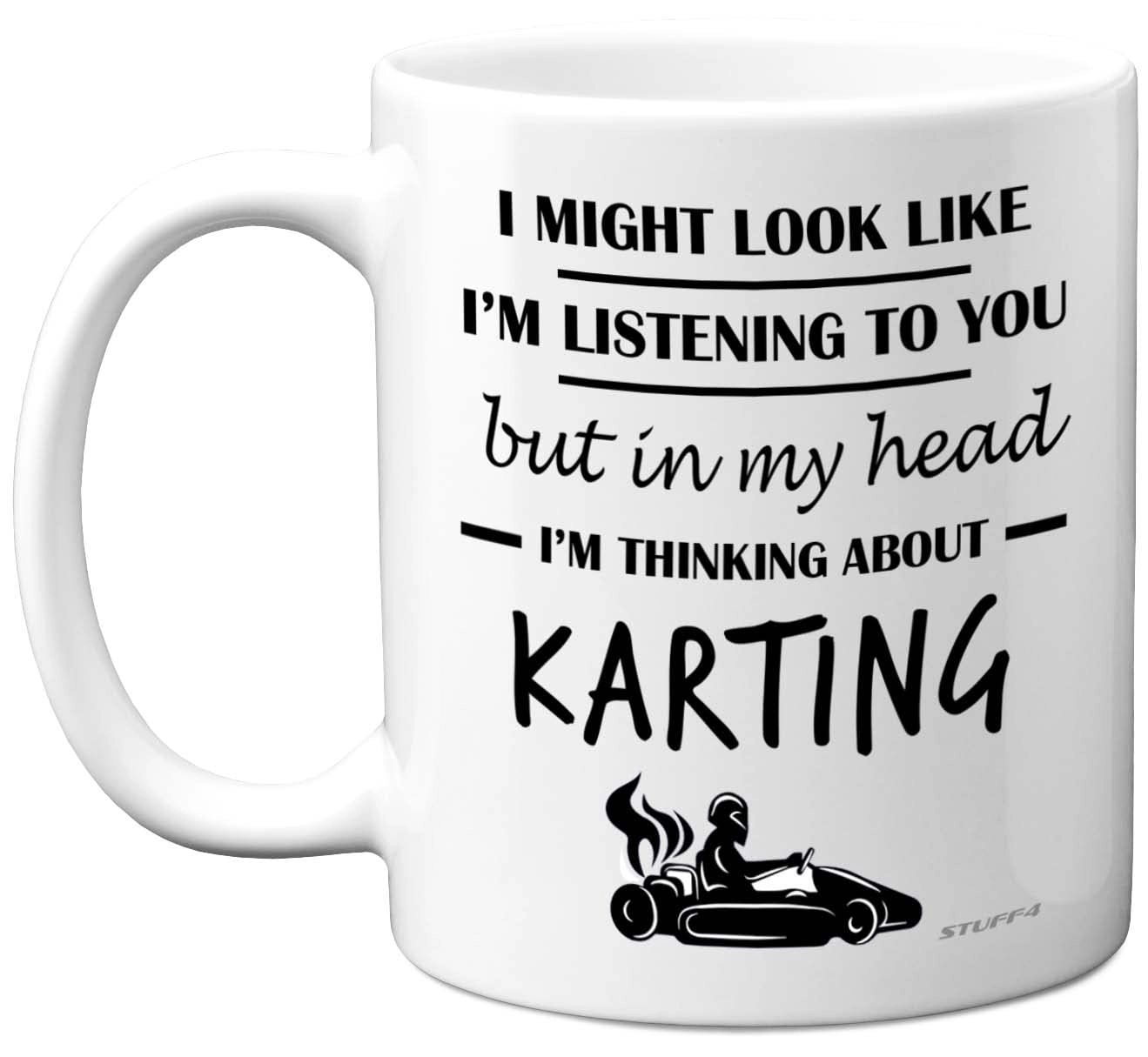 Stuff4 Ltd. in My Head I'm Thinking About Karting Mug - Ceramic