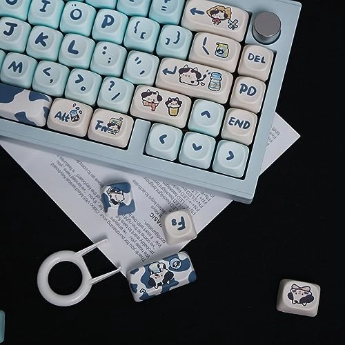 PBT Milk Cow Keycaps Set - MOA Profile Wireless