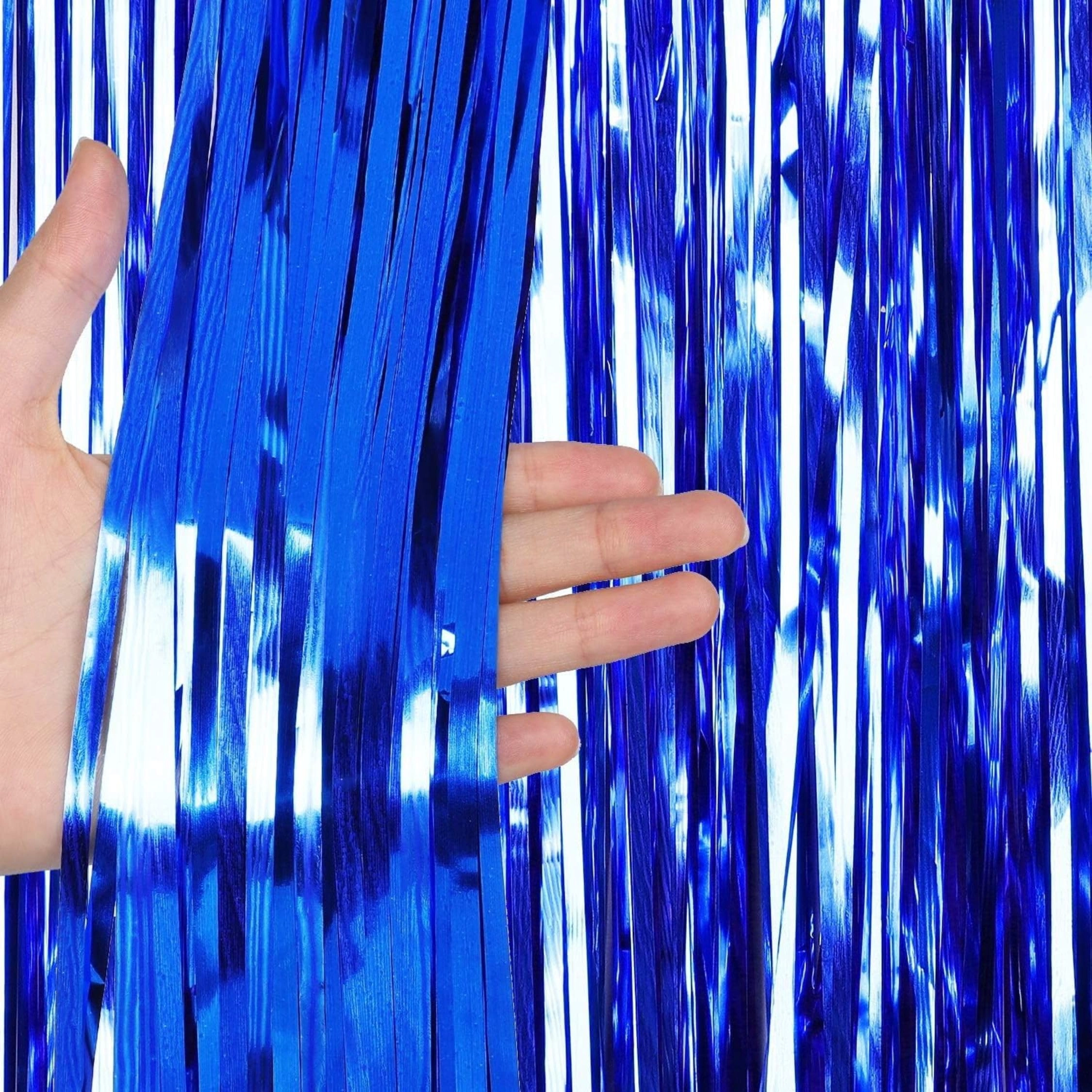 MONKEYTAIL Foil Fringe Curtain - 1 Anniversary Birthday Graduation Wedding