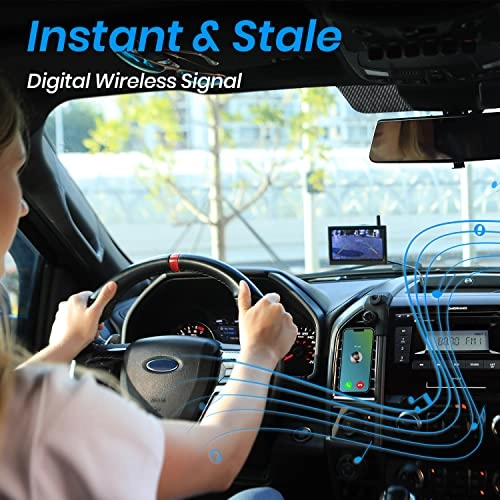 Solar Powered Wireless Reversing Camera - Night vision Wireless