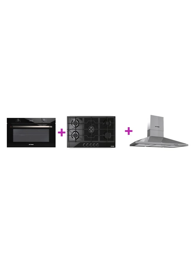 AFTRON Built-in Electric Oven + Built-in Gas Hob + Built-in Chimney Hood