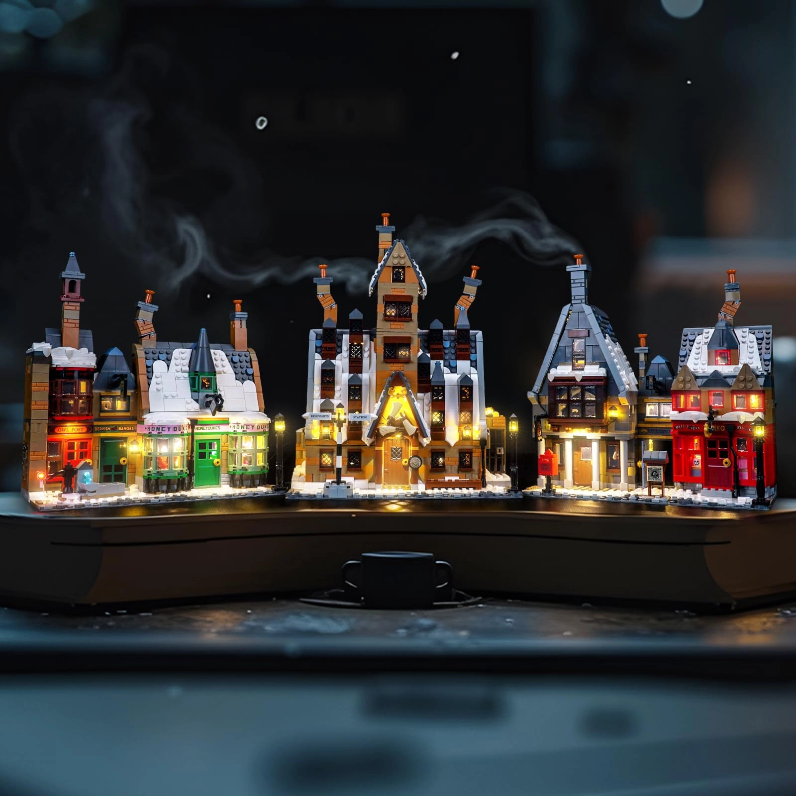 Brickshining LED Lighting Compatible with Lego 76457 Hogsmeade Village - Multicolored 5 light sources
