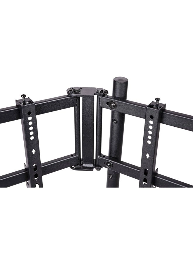 Triple Racing Monitor Stand - three 32” 75x75 mm 100x100 mm 200x100 mm 200x200 mm